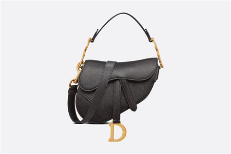 dior sella dimensioni|Borsa mini Saddle con tracolla Pelle di vitello granulata nera .